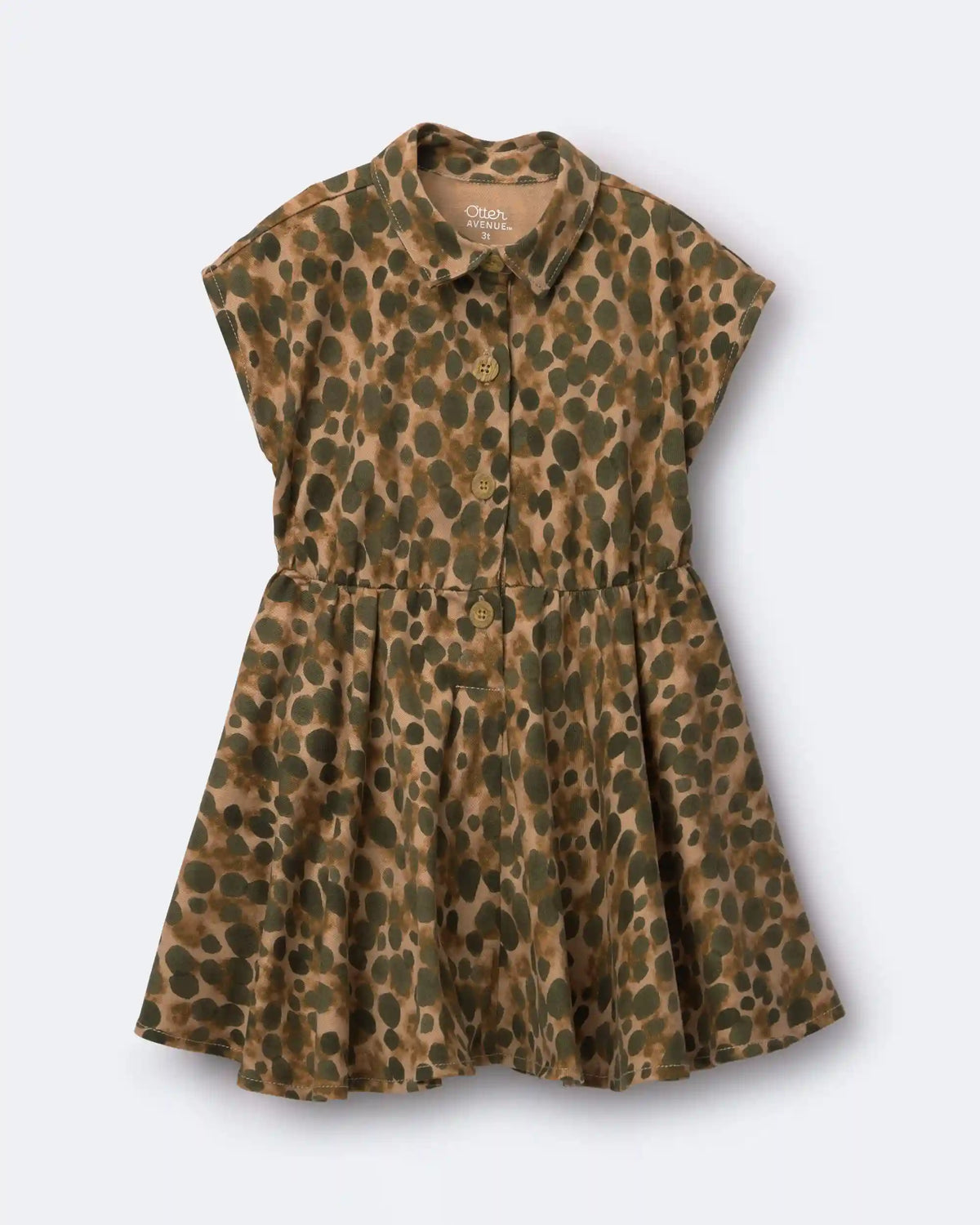 Toddler Girl Avenue Twirl™ Dress in Leopard Print - Brown