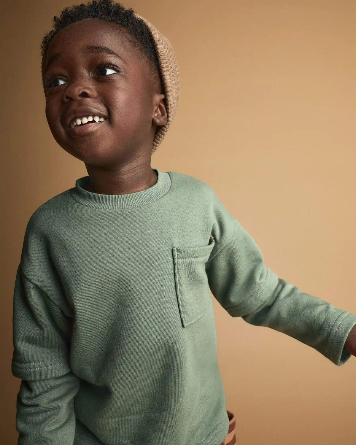 Toddler Long-Sleeve Layered Top - Olive