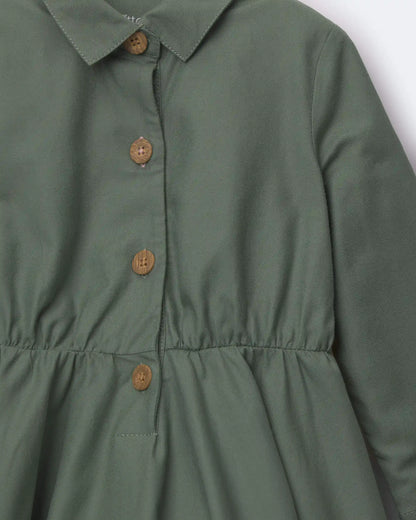 Toddler Girl Avenue Twirl™ Dress - Olive