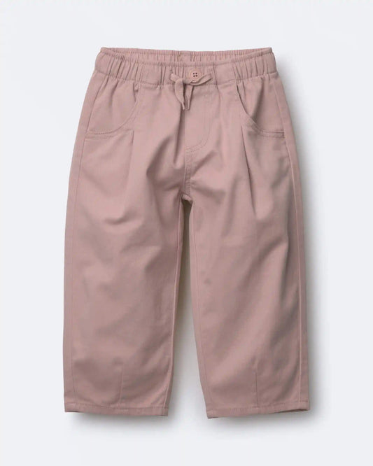 Toddler Girl Pleated Pants - Light Pink