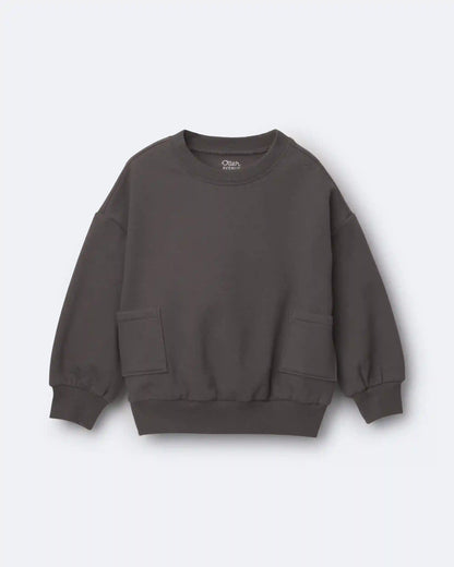 Toddler Otter Sweatshirt™ with Pockets - Dark Grey