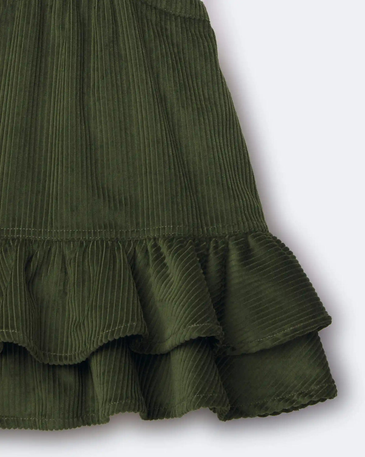 Toddler Girl Ruffle Skirtall - Olive
