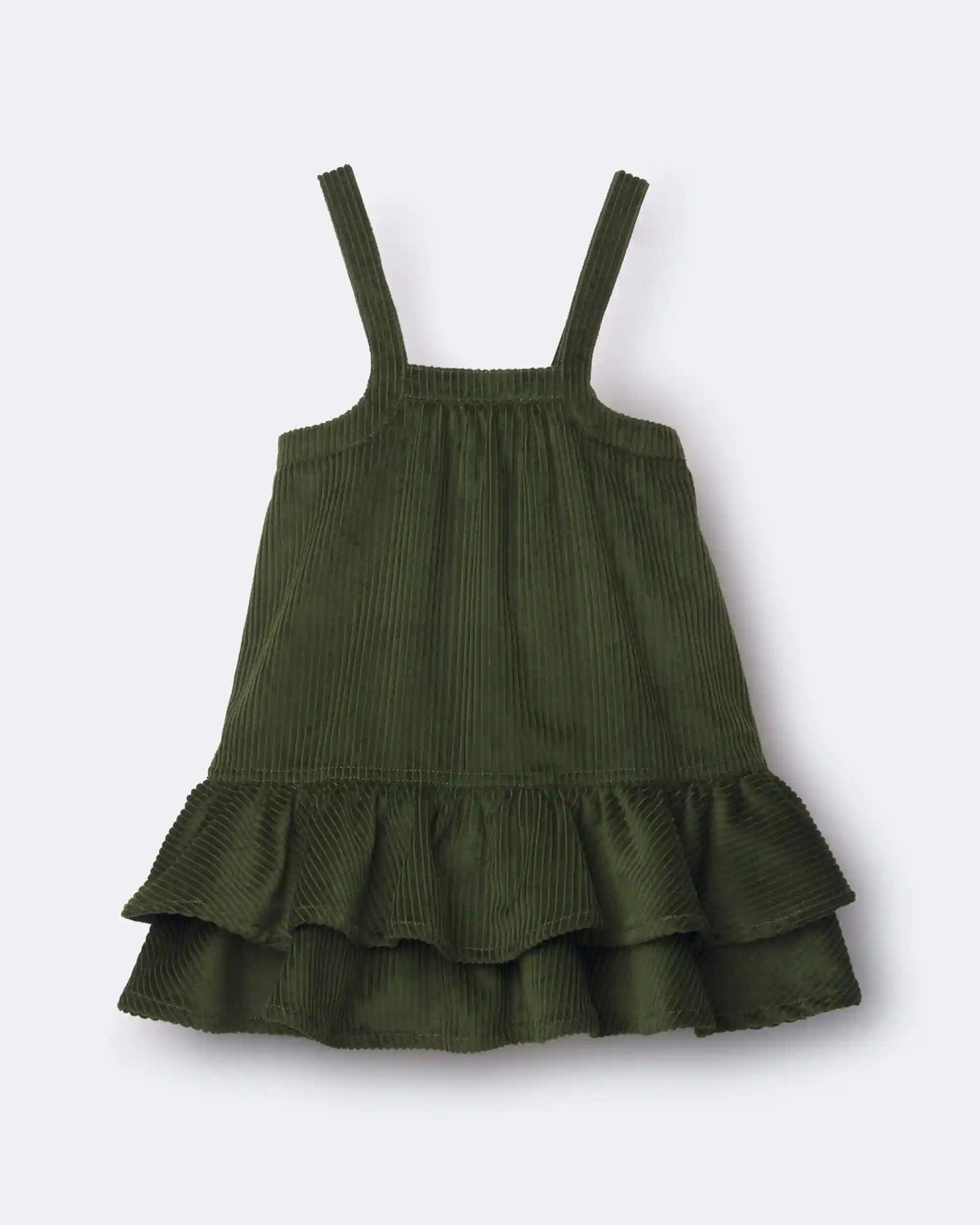 Toddler Girl Ruffle Skirtall - Olive