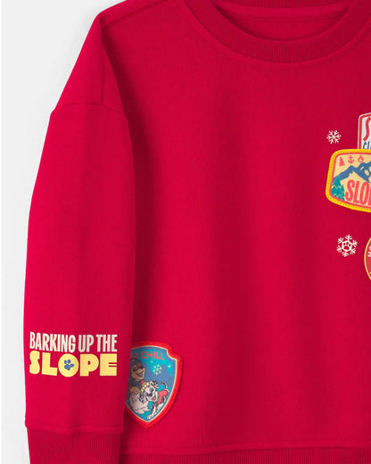 Toddler Boy PAW Patrol® Christmas Fleece Pullover Sweatshirt - Red