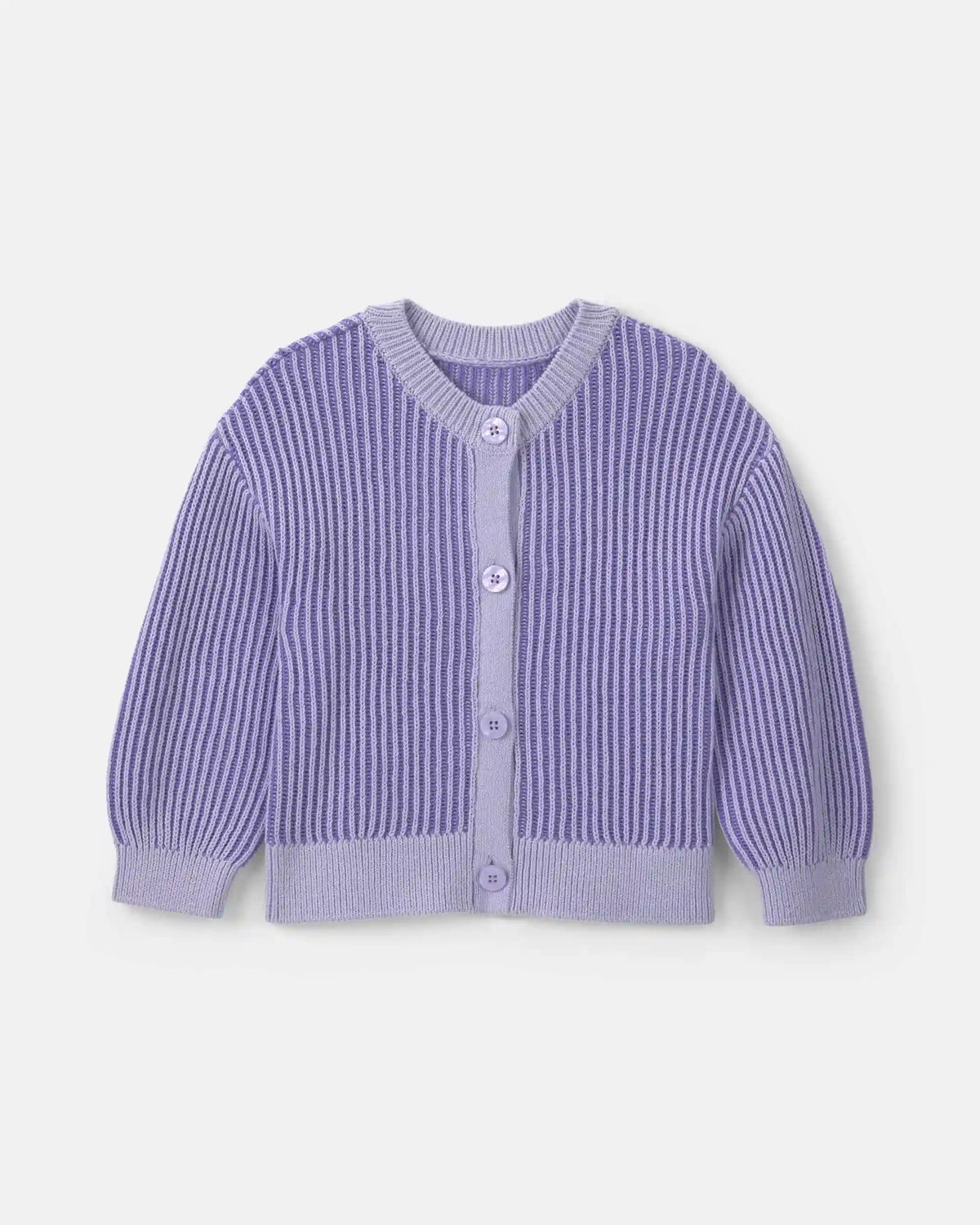 Toddler Girl Button-Down Cardigan Sweater - Purple