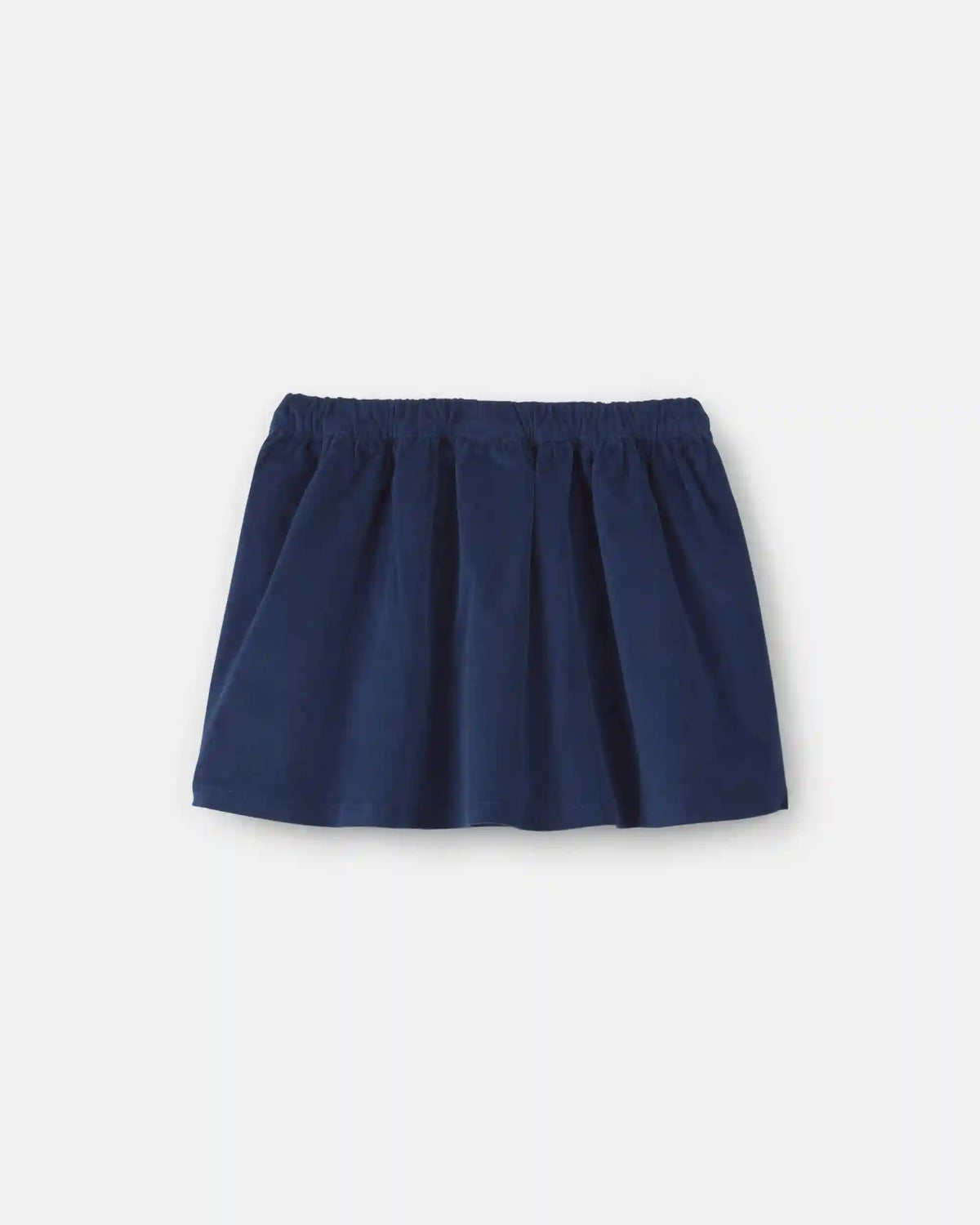 Toddler Girl Corduroy Flower Skirt - Dark Wash