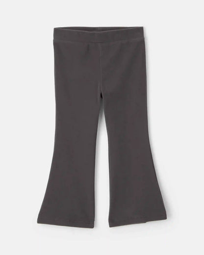 Toddler Girl Fleece Pull-On Pants - Black
