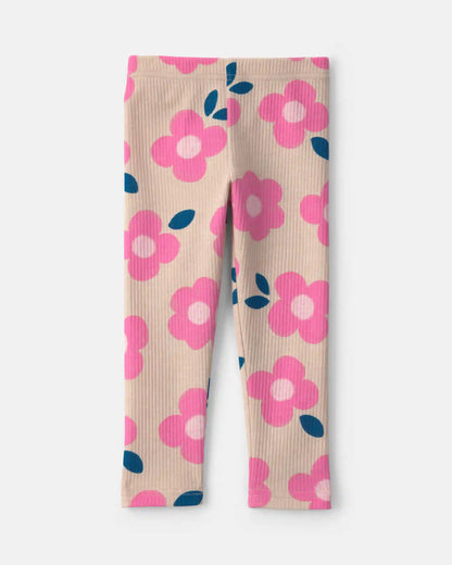 Toddler Girl Floral Pull-On Stretch Leggings