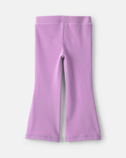 Toddler Girl Fleece Pull-On Pants - Purple