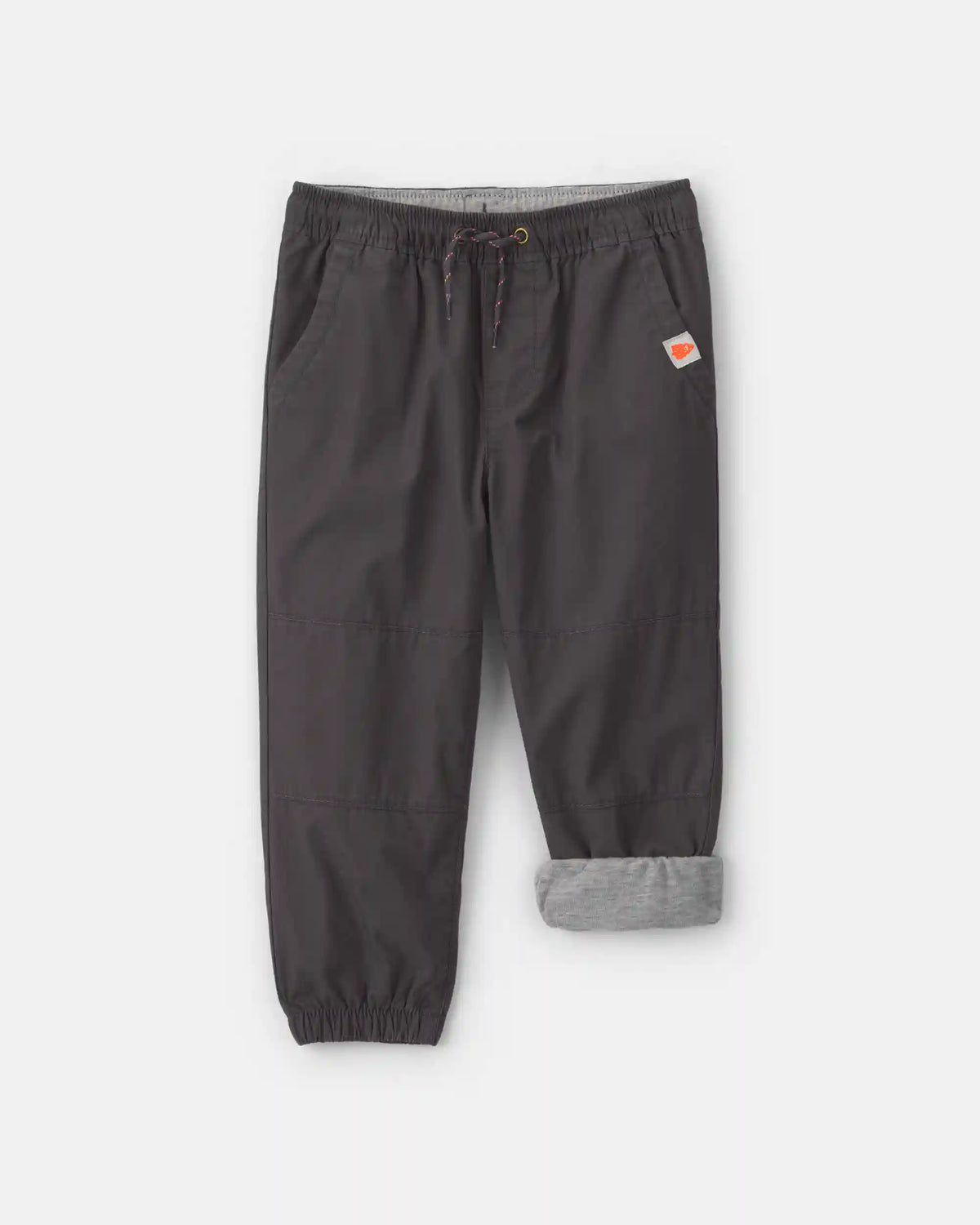 Toddler Boy Poplin Joggers - Black