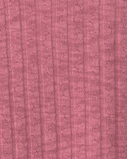 Toddler Girl Long-Sleeve Ribbed Mock-Neck Top - Pink