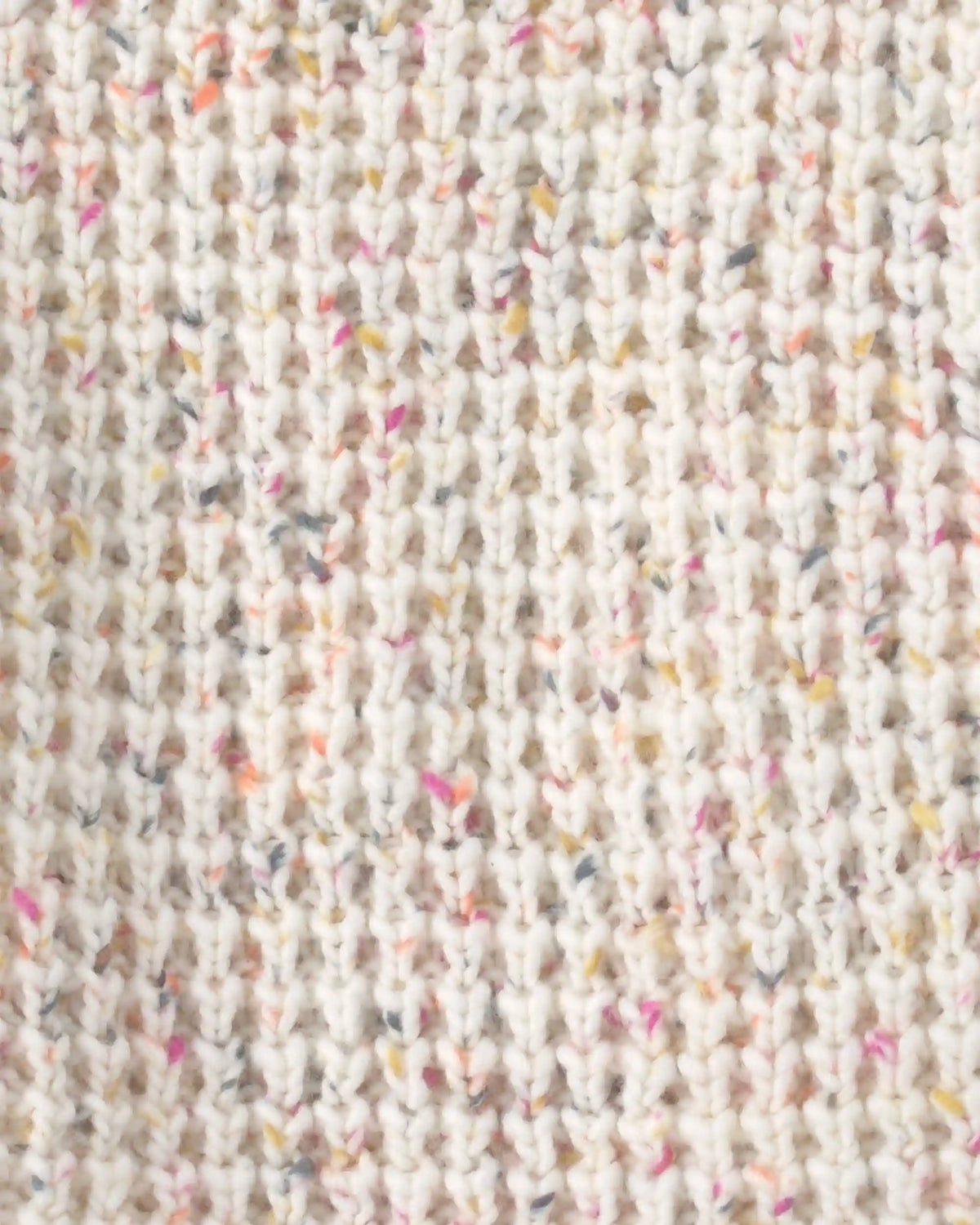 Toddler Girl Confetti Cable Knit Sweater - Cream
