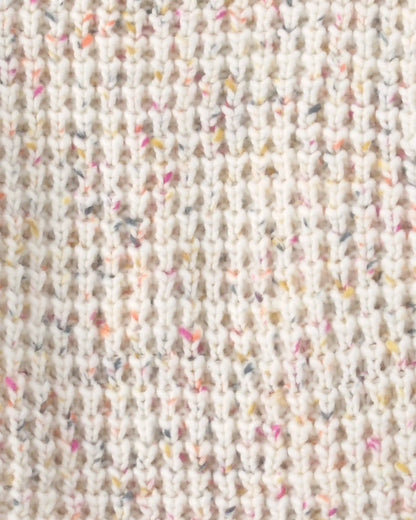 Toddler Girl Confetti Cable Knit Sweater - Cream