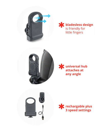 Stroll & Connect Bladeless Stroller Fan