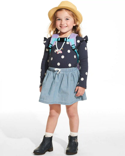 Zoo Mini Backpack with Safety Harness - Narwhal