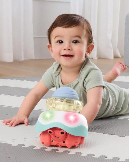 Seascape Stack & Crawl 4-in-1 Crab Baby Crawl Toy