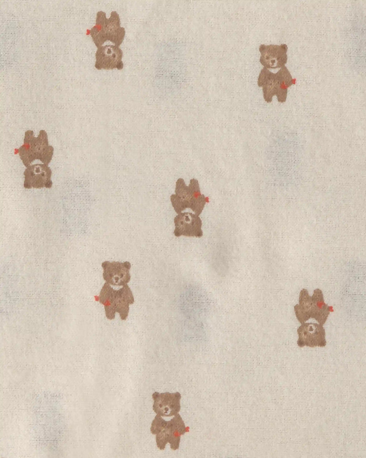 Baby 4-Pack Bear Receiving Blankets - Brown/Ivory