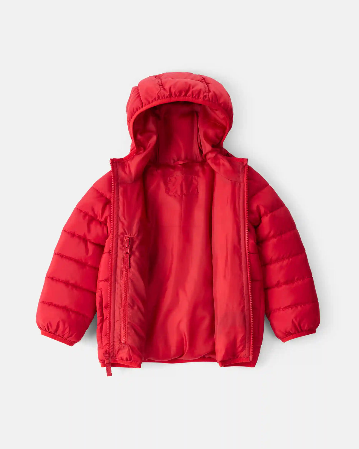 Toddler Boy Midweight Packable Puffer - Red
