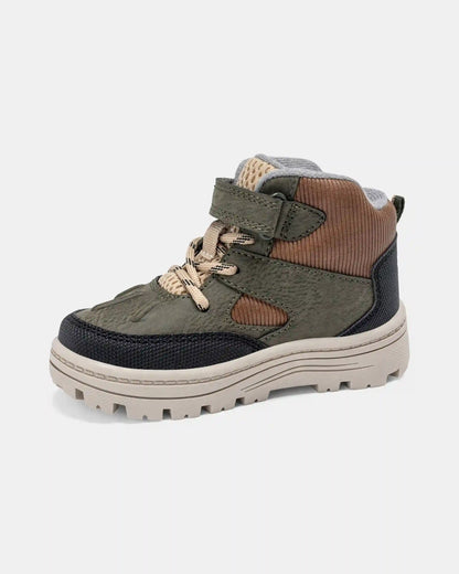 Toddler Boy Ankle Boots - Olive