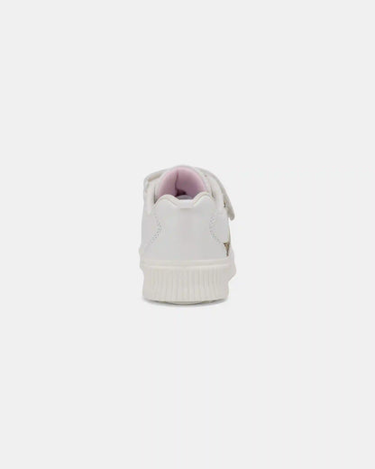 Toddler Girl Leopard Charm Sneakers - White