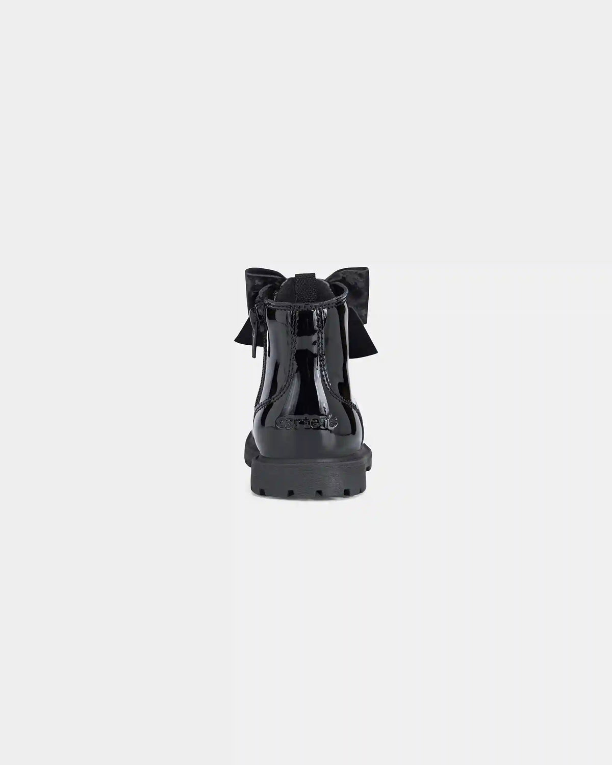 Toddler Girl Bow Combat Boots - Black