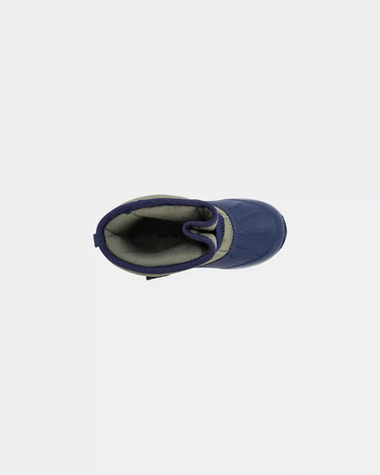 Toddler Boy Color Block Snow Boots - Olive/Navy
