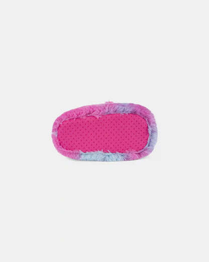 Girls Unicorn Ombre Slippers - Pink/Blue