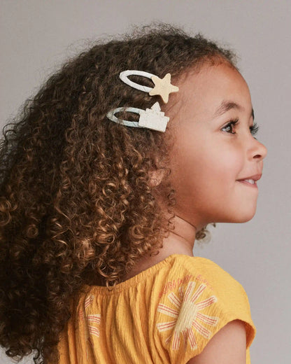 Toddler Girl 6-Pack Sandcastle Hair Clips - Cream/Light Pink/Blue
