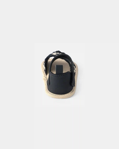 Baby Girl Crochet Sandals - Black