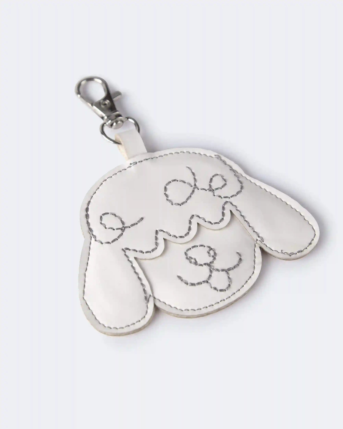 Toddler Girl Poodle Bag Charm - Cream
