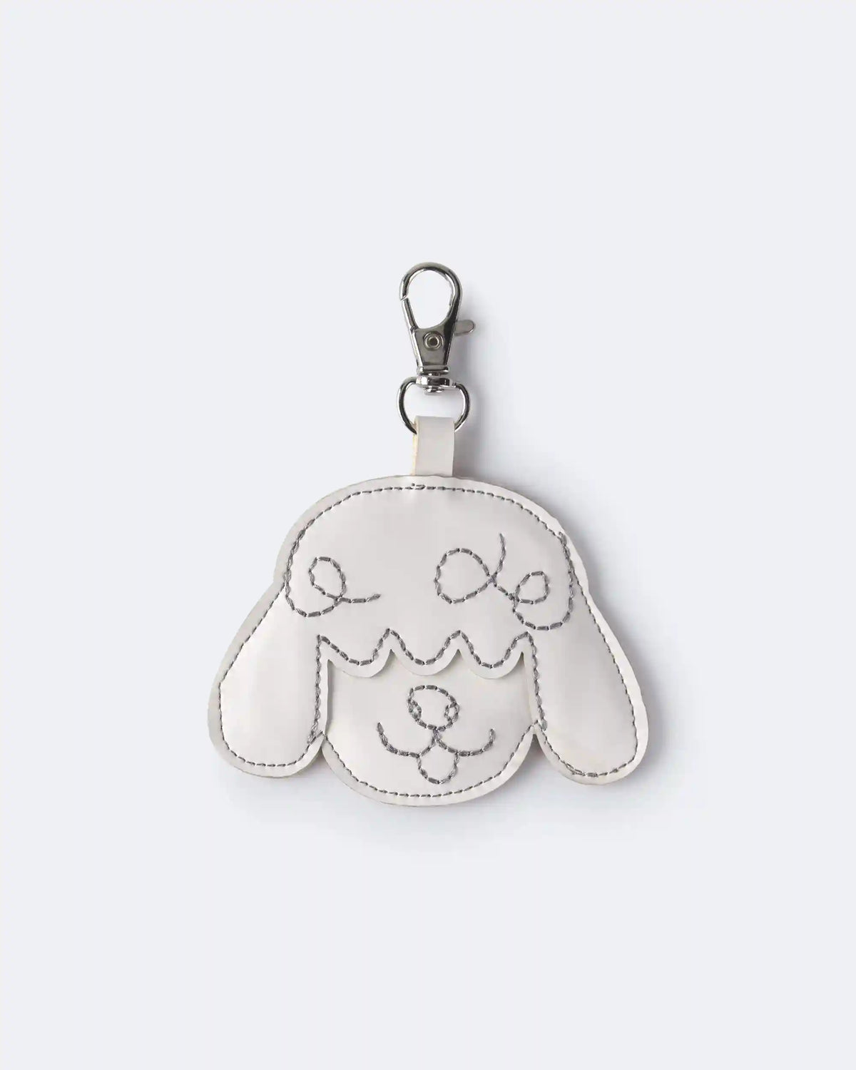 Toddler Girl Poodle Bag Charm - Cream