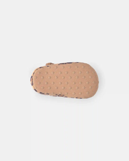 Baby Girl Cheetah Mary Jane Flats - Brown