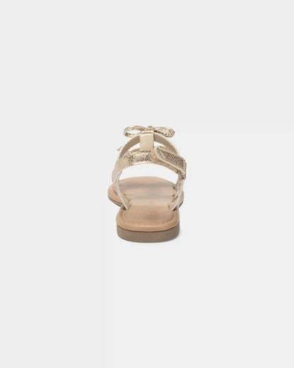 Toddler Girl Metallic Bow Sandals - Gold