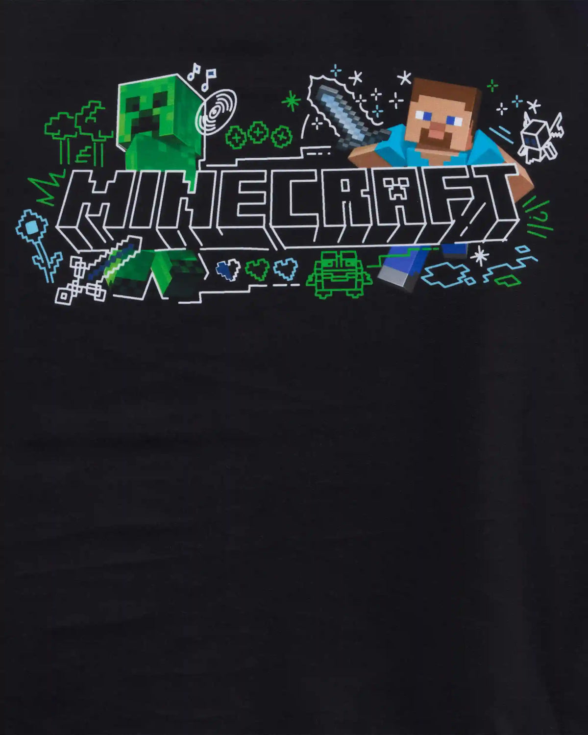 Boys Minecraft® Long-Sleeve Rashguard Swim Top - Green