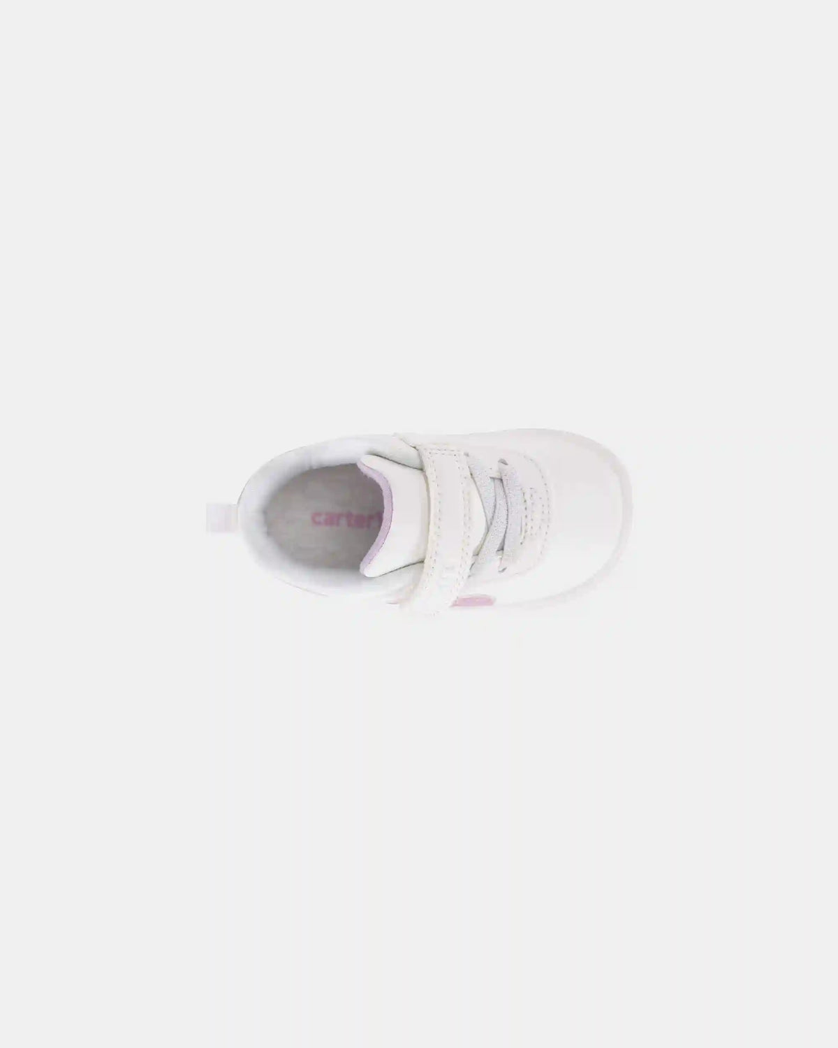 Baby Girl Every Step® First Walker Shimmer Heart Sneakers - White/Pink