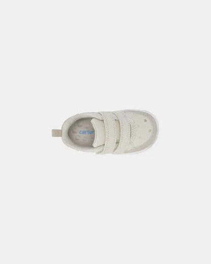 Baby Girl Every Step® First Walker Heart Sneakers - Cream