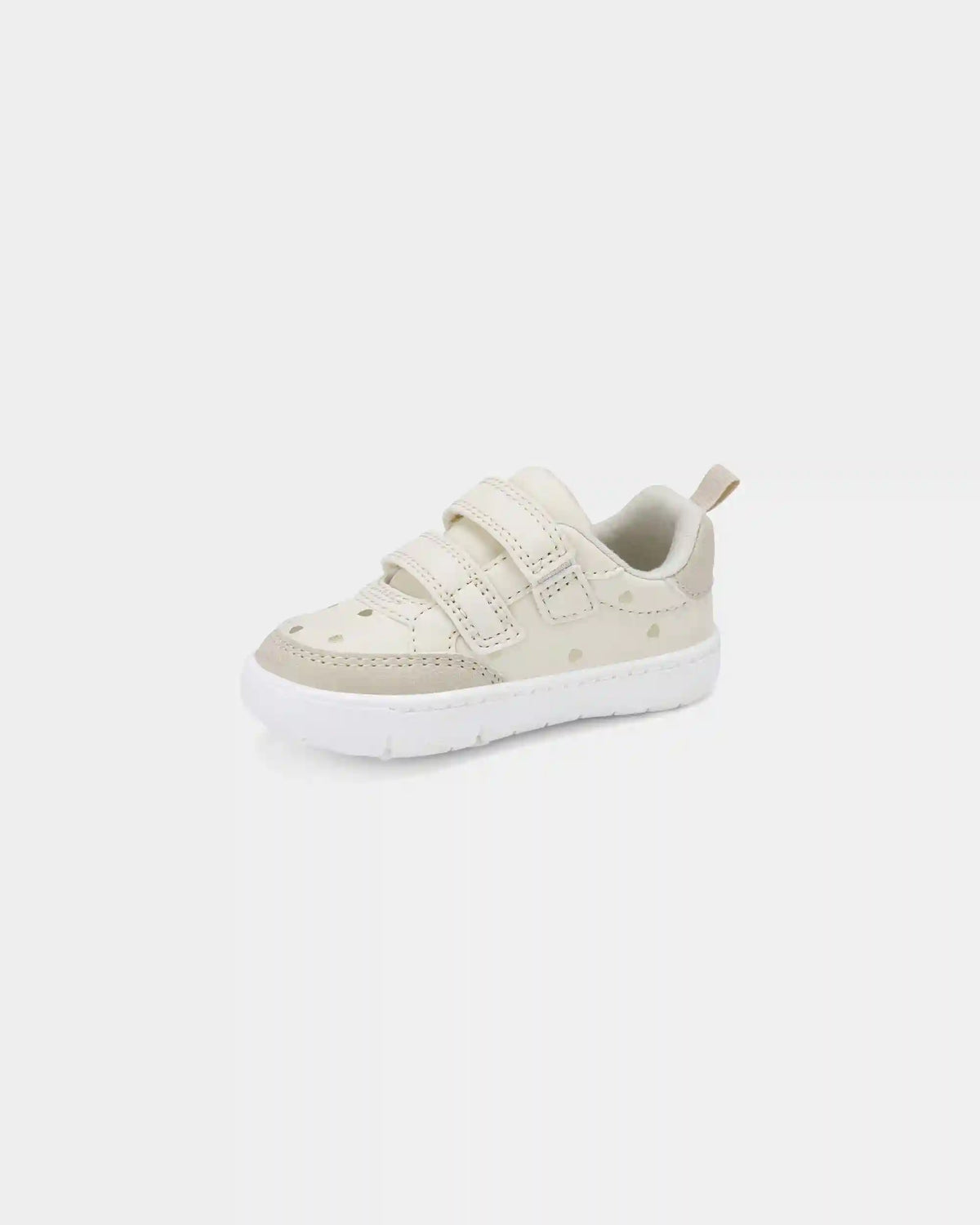 Baby Girl Every Step® First Walker Heart Sneakers - Cream