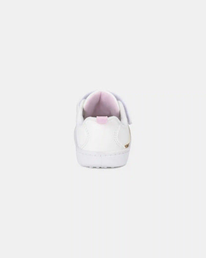 Baby Girl Every Step® First Walker Leopard Charm Sneakers - White