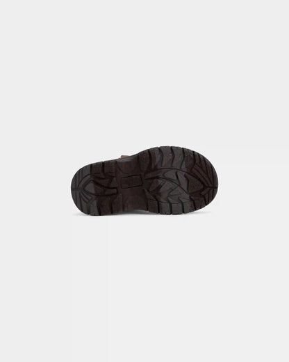 Boys Teddy Fleece Boots - Brown/Black