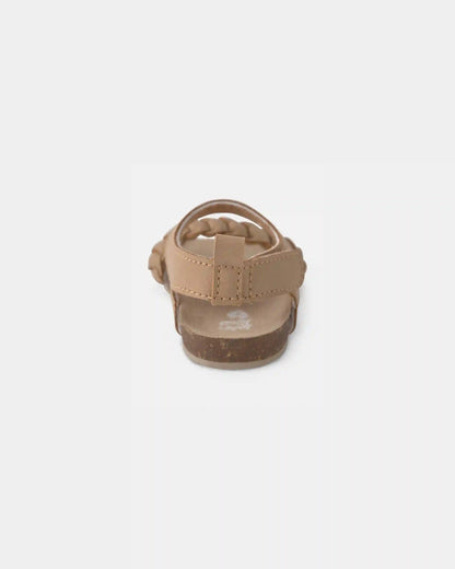 Baby Girl Braided Sandals - Brown