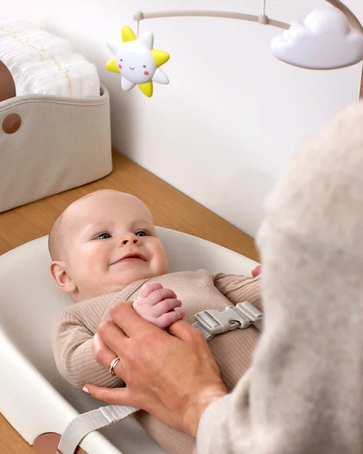 Nursery Style Wipe-Clean Changing Pad - 18 in - Oat